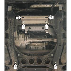 Кликните для увеличения изображения Защита Двигатель Porsche Cayenne ( 2007-2010 ) г. арт: 32702-2