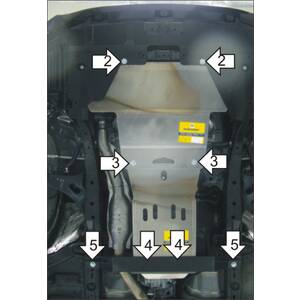 Защита Двигатель; КПП Subaru Outback ( 2009-2015 ) г. арт: 32220 photo2 Интернет магазин Автоаксессуаров Защита картера, МКПП, АКПП, РК, ТБ (Мотодор)
