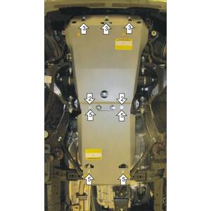 Защита Двигатель, Передний дифференциал, Коробка переключения передач Toyota Land Cruiser Prado 150 ( 2009-2014 ) г. арт: 32503-2 photo3 Интернет магазин Автоаксессуаров Защита картера, МКПП, АКПП, РК, ТБ (Мотодор)