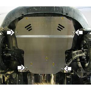 Защита Двигатель, Коробка переключения передач Volkswagen Golf V ( 2003-2008 ) г. арт: 32705-9 photo1 Интернет магазин Автоаксессуаров Защита картера, МКПП, АКПП, РК, ТБ (Мотодор)