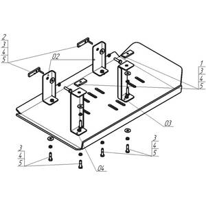 Кликните для увеличения изображения Защита Трубки кондиционера Volkswagen Multivan T6 ( 2015-2020 ) г. арт: 32718-2