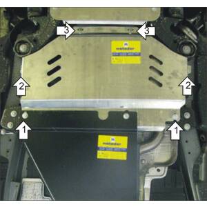 Защита Коробка переключения передач Volkswagen Touareg ( 2006-2010 ) г. арт: 35401-4 photo1 Интернет магазин Автоаксессуаров Защита картера, МКПП, АКПП, РК, ТБ (Мотодор)