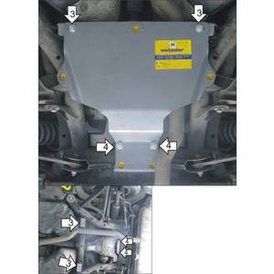 Защита Задний дифференциал Volkswagen Touareg ( 2015-2018 ) г. арт: 32710-2