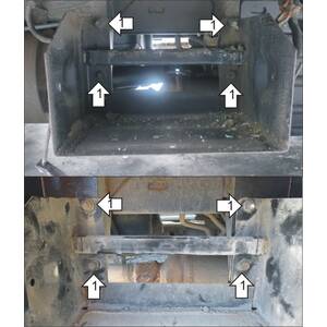 Защита Антивандальный кожух аккумулятора Hyundai Porter ( 2012-2017 ) г. арт: 20912-1