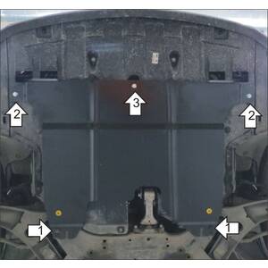 Защита Двигатель, Коробка переключения передач KIA Cee'd ( 2015-2018 ) г. арт: 51009 photo1 Интернет магазин Автоаксессуаров Защита картера, МКПП, АКПП, РК, ТБ (Мотодор)