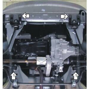 Защита Двигатель, Коробка переключения передач Datsun Mi-DO ( 2015-2020 ) г. арт: 52114 photo2 Интернет магазин Автоаксессуаров Защита картера, МКПП, АКПП, РК, ТБ (Мотодор)