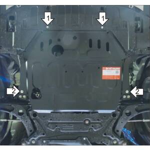 Защита Двигатель, Коробка переключения передач Mitsubishi Outlander III ( 2015-2017 ) г. арт: 51338-3 photo1 Интернет магазин Автоаксессуаров Защита картера, МКПП, АКПП, РК, ТБ (Мотодор)