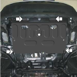 Защита Двигатель, Коробка переключения передач Nissan Juke ( 2010-2013 ) г. арт: 51409 photo1 Интернет магазин Автоаксессуаров Защита картера, МКПП, АКПП, РК, ТБ (Мотодор)