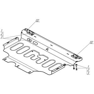 Защита Двигатель, Коробка переключения передач Skoda Karoq ( 2020-2022 ) г. арт: 52739 photo3 Интернет магазин Автоаксессуаров Защита картера, МКПП, АКПП, РК, ТБ (Мотодор)