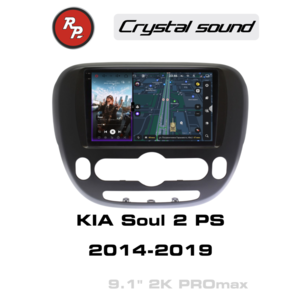 Кликните для увеличения изображения Автомагнитола RedPower 85044MPROmax 9 дюймов для KIA Soul 2-поколение PS с климат-контролем (04.2014-12.2019) матовая