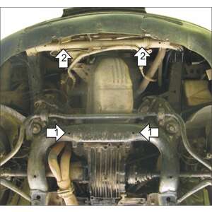Защита Двигатель Audi A6 ( 1994-1997 ) г. арт: 00102-6 photo2 Интернет магазин Автоаксессуаров Защита картера, МКПП, АКПП, РК, ТБ (Мотодор)