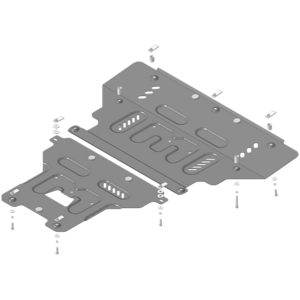 Защита Двигатель, Коробка переключения передач, Гидроусилитель руля Audi A6 Allroad ( 2012-2018 ) г. арт: 70105-3