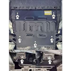 Защита Двигатель, Коробка переключения передач Audi Q6 ( 2022- ) г. арт: 72710 photo1 Интернет магазин Автоаксессуаров Защита картера, МКПП, АКПП, РК, ТБ (Мотодор)