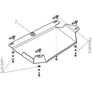 Защита Абсорбер Cadillac SRX ( 2012-2016 ) г. арт: 03502-2