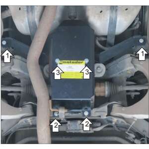 Защита Задний дифференциал Cadillac SRX ( 2009-2012 ) г. арт: 13505-2 photo1 Интернет магазин Автоаксессуаров Защита картера, МКПП, АКПП, РК, ТБ (Мотодор)