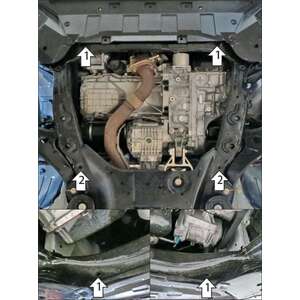 Защита Двигатель, Коробка переключения передач Changan UNI-K ( 2020- ) г. арт: 77212-2 photo2 Интернет магазин Автоаксессуаров Защита картера, МКПП, АКПП, РК, ТБ (Мотодор)