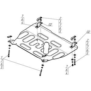 Защита Двигатель, Коробка переключения передач Changan UNI-K ( 2020- ) г. арт: 77212-2 photo3 Интернет магазин Автоаксессуаров Защита картера, МКПП, АКПП, РК, ТБ (Мотодор)
