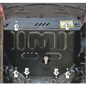 Защита Двигатель, Коробка переключения передач Changan UNI-S ( 2024- ) г. арт: 77204-2 photo1 Интернет магазин Автоаксессуаров Защита картера, МКПП, АКПП, РК, ТБ (Мотодор)