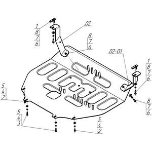 Защита Двигатель, Коробка переключения передач Changan UNI-S ( 2024- ) г. арт: 77204-2 photo3 Интернет магазин Автоаксессуаров Защита картера, МКПП, АКПП, РК, ТБ (Мотодор)