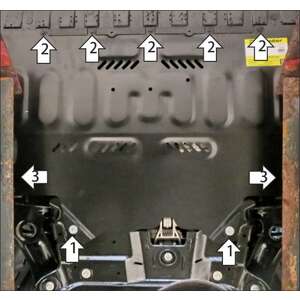 Защита Двигатель, Коробка переключения передач Changan UNI-V ( 2021- ) г. арт: 77208-2 photo1 Интернет магазин Автоаксессуаров Защита картера, МКПП, АКПП, РК, ТБ (Мотодор)