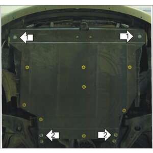 Защита Двигатель, Коробка переключения передач Chevrolet Evanda ( 2005-2012 ) г. арт: 03027-2 photo1 Интернет магазин Автоаксессуаров Защита картера, МКПП, АКПП, РК, ТБ (Мотодор)