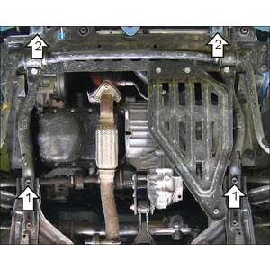 Кликните для увеличения изображения Защита Двигатель, Коробка переключения передач Chevrolet Spark ( 2005-2010 ) г. арт: 03011-3