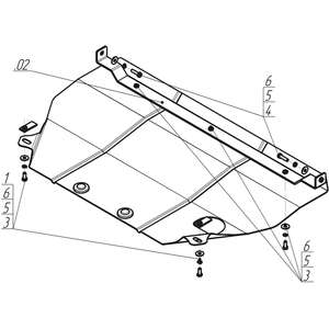 Защита Двигатель, Коробка переключения передач Citroen C3 ( 2002-2009 ) г. арт: 00405-2 photo3 Интернет магазин Автоаксессуаров Защита картера, МКПП, АКПП, РК, ТБ (Мотодор)