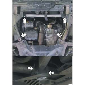 Кликните для увеличения изображения Защита Двигатель, Коробка переключения передач Citroen C5 ( 2010-2012 ) г. арт: 00414-2