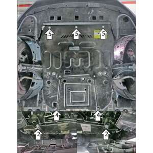 Защита Двигатель, Коробка переключения передач Citroen C5 X ( 2021- ) г. арт: 71601-2 photo1 Интернет магазин Автоаксессуаров Защита картера, МКПП, АКПП, РК, ТБ (Мотодор)