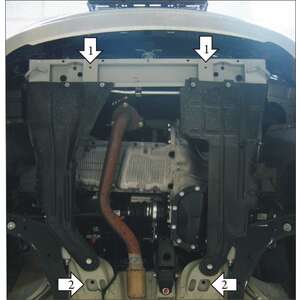 Защита Двигатель, Коробка переключения передач Daewoo Nexia ( 2008-2015 ) г. арт: 00511-4 photo2 Интернет магазин Автоаксессуаров Защита картера, МКПП, АКПП, РК, ТБ (Мотодор)