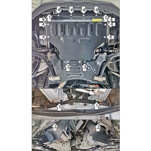 Кликните для увеличения изображения Защита Двигатель, Коробка переключения передач Dongfeng K33 ( 2023- ) г. арт: 78612-2