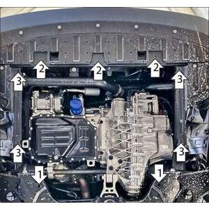 Кликните для увеличения изображения Защита Двигатель, Коробка переключения передач Dongfeng Mage ( 2025- ) г. арт: 78613