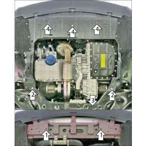 Защита Двигатель, Коробка переключения передач FENGON ix5 ( 2023- ) г. арт: 78609-2 photo2 Интернет магазин Автоаксессуаров Защита картера, МКПП, АКПП, РК, ТБ (Мотодор)