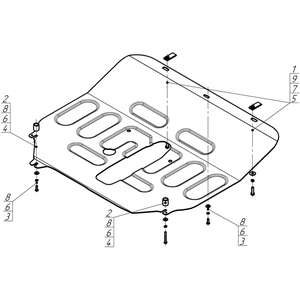 Защита Двигатель, Коробка переключения передач FENGON ix5 ( 2023- ) г. арт: 78609-2 photo3 Интернет магазин Автоаксессуаров Защита картера, МКПП, АКПП, РК, ТБ (Мотодор)