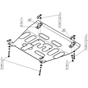 Кликните для увеличения изображения Защита Двигатель, Коробка переключения передач FENGON ix7 ( 2024- ) г. арт: 78610-2