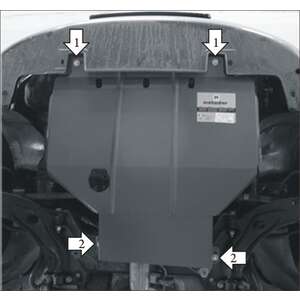 Защита Двигатель, Коробка переключения передач FIAT Albea ( 2006-2012 ) г. арт: 00611-2 photo1 Интернет магазин Автоаксессуаров Защита картера, МКПП, АКПП, РК, ТБ (Мотодор)