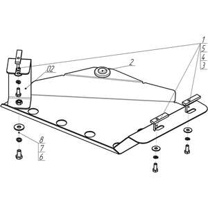 Защита Трубки кондиционера Ford Explorer ( 2010-2015 ) г. арт: 00751-3