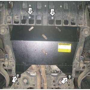 Защита Двигатель, Коробка переключения передач Ford Explorer ( 2010-2015 ) г. арт: 10706-3 photo1 Интернет магазин Автоаксессуаров Защита картера, МКПП, АКПП, РК, ТБ (Мотодор)