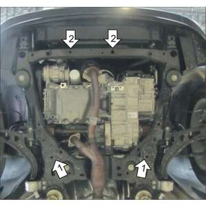 Защита Двигатель, Коробка переключения передач Ford Explorer ( 2010-2015 ) г. арт: 10706-3 photo2 Интернет магазин Автоаксессуаров Защита картера, МКПП, АКПП, РК, ТБ (Мотодор)