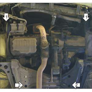 Защита Двигатель, Коробка переключения передач Ford Galaxy ( 1995-2000 ) г. арт: 00724-3 photo2 Интернет магазин Автоаксессуаров Защита картера, МКПП, АКПП, РК, ТБ (Мотодор)