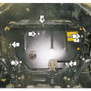 Защита Двигатель, Коробка переключения передач Ford S-max ( 2006-2015 ) г. арт: 70702-5