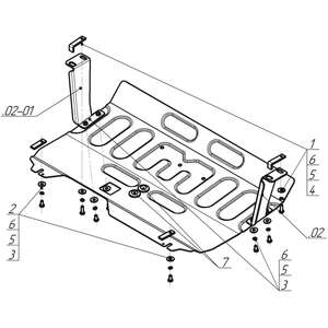 Защита Двигатель, Коробка переключения передач Ford Transit ( 2013-2022 ) г. арт: 70711-2