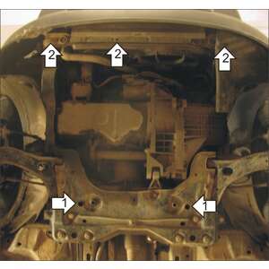 Защита Двигатель, Коробка переключения передач Ford Transit Connect ( 2002-2006 ) г. арт: 00712-5 photo2 Интернет магазин Автоаксессуаров Защита картера, МКПП, АКПП, РК, ТБ (Мотодор)