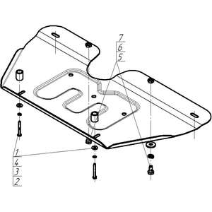 Кликните для увеличения изображения Защита Электроусилитель руля Gac M8 ( 2023- ) г. арт: 77803-3