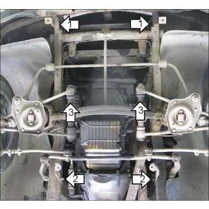 Защита Двигатель Gaz 3110 Volga ( 1997-2004 ) г. арт: 05602-2 photo2 Интернет магазин Автоаксессуаров Защита картера, МКПП, АКПП, РК, ТБ (Мотодор)