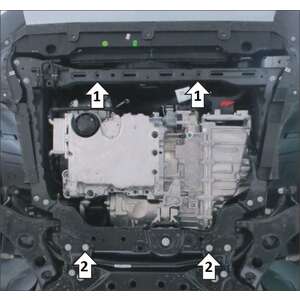 Защита Двигатель, Коробка переключения передач Geely Atlas Pro ( 2021- ) г. арт: 74203-2 photo2 Интернет магазин Автоаксессуаров Защита картера, МКПП, АКПП, РК, ТБ (Мотодор)