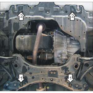 Защита Двигатель, Коробка переключения передач Geely MK-2 ( 2008-2014 ) г. арт: 04202-2 photo3 Интернет магазин Автоаксессуаров Защита картера, МКПП, АКПП, РК, ТБ (Мотодор)