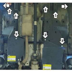 Кликните для увеличения изображения Защита Топливный фильтр Haval F7x ( 2019-2024 ) г. арт: 03124-2