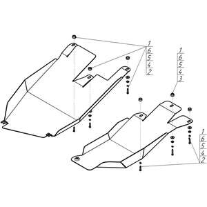 Кликните для увеличения изображения Защита Топливный фильтр Haval F7x ( 2019-2024 ) г. арт: 03124-2