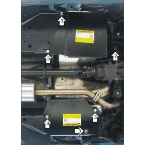 Кликните для увеличения изображения Защита Топливный бак, Абсорбер Haval H6 Coupe ( 2017-2020 ) г. арт: 03123-4